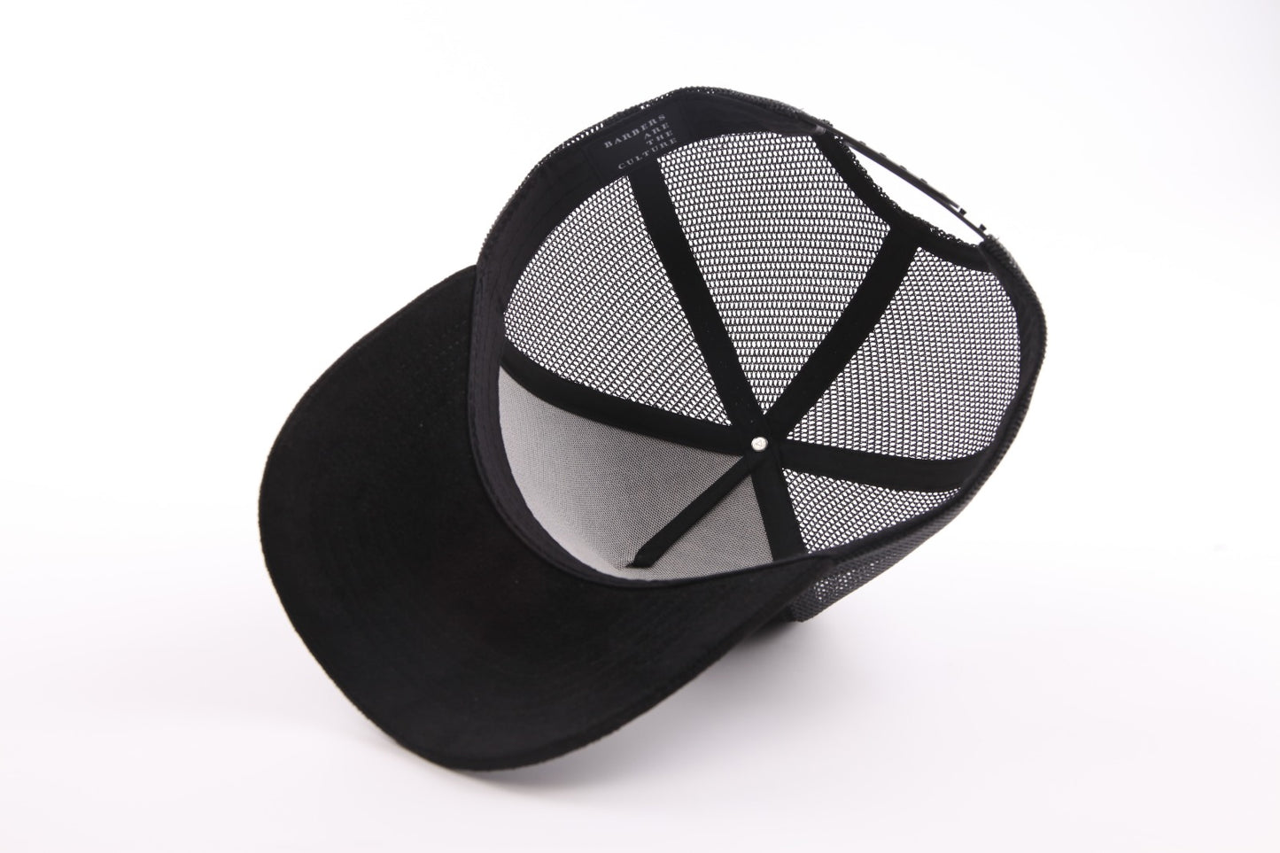 ibarber Black Suede Trucker